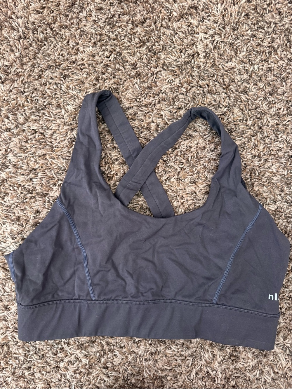 Nude Lucy grey blue  Crossback Sports Bra
